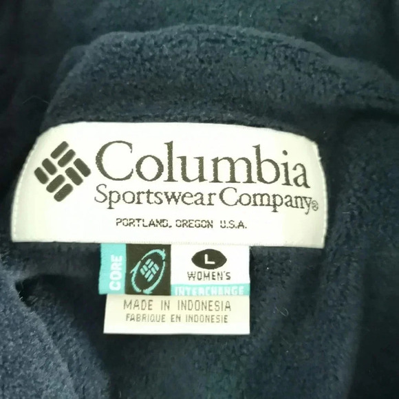 Columbia Woman's Winter Jacket Size L Blue NBC TV Television Olympics - Picture 7 of 7